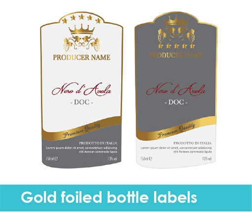 Gold-foil-labels