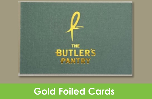 Kprint-Gold-Foil Example of business card with gold foil printed by K Print