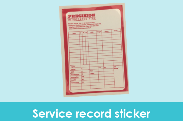 service-record-sticker